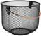 APS 30207 Brot - und Obstkorb, Metallkorb, schwarzer Korb mit Griff in Kupferoptik, Ø 21 cm, 16,5 cm Höhe