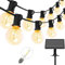 Yuucio Cadena de luces solares para exteriores, 15 m, luces LED para exteriores, 25 + 1, bombillas de plástico, resistentes al agua IP44, para exteriores, jardín, terraza, árboles, decoración de