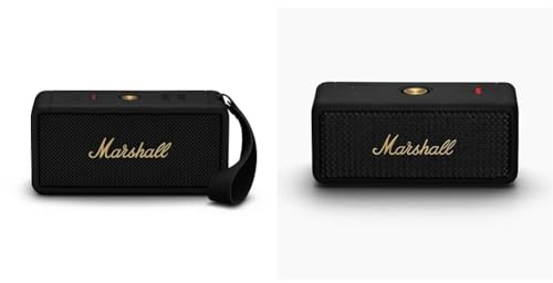 Marshall Middleton Altoparlante Bluetooth portatile senza fili - 20+ ore di riproduzione portatile & Emberton II Bluetooth Altoparlante Portatile, Senza fili Casse, Suono a 360 gradi