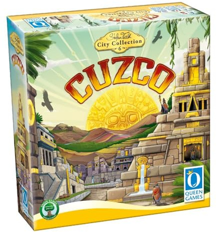 Queen Games 26123: SFCC 6. : Cuzco Classic – Strategic Board Game, Tile Placement & Area Control, 2-4 Players, Ages 12+, Classic Eurogame