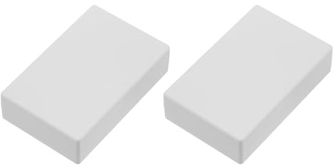 sourcing map 4.92 x 3.15 x 1.26 Junction Box Dustproof DIY Electronic Wiring Box Enclosure Project Case ABS for DIY Electronic Projects Grey, 2 Pack