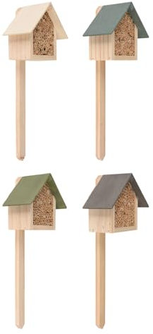 Insektenhotel Holz auf Stock