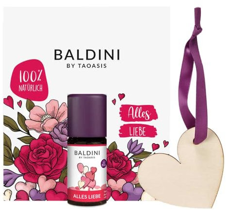 Baldini by Taoasis Alles Liebe Mini-Duftset, mit Holzherz