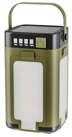 Lámparas Solares Para Camping, Lámpara De Camping Portátil Solar Con 6 Modos Regulables, Lámpara Solar Recargable Portátil Con Base Plegable 6 Modos Regulable Para Senderismo Jardín Patio Emergencias