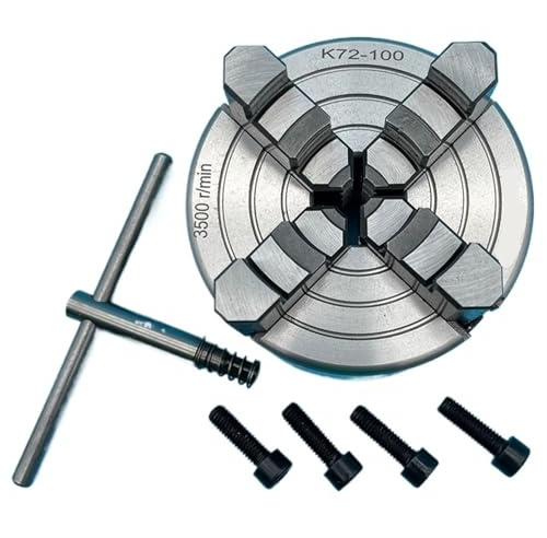 Mandrino autocentrante, Mandrino for tornio a 4 griffe indipendenti K72-100 da 100 mm con più intervalli di serraggio