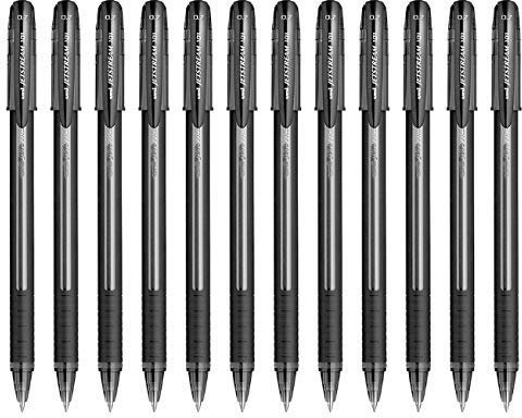 SX-101 0.7 MM JET STREAM ROLLER BALL PEN IN 3 INK COLOUR (PACK OF 6) (BLACK INK)