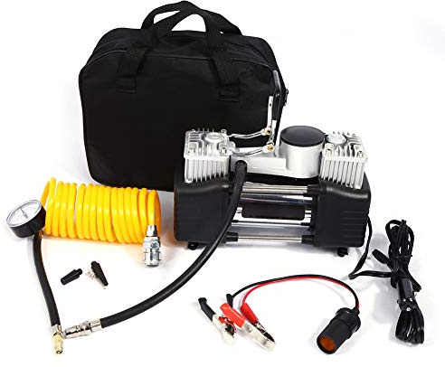 Compresor de Aire Portátil para Automóvil, Mini Inflador de Neumáticos 12V, 2.5bar, Kit de Bomba de Presión