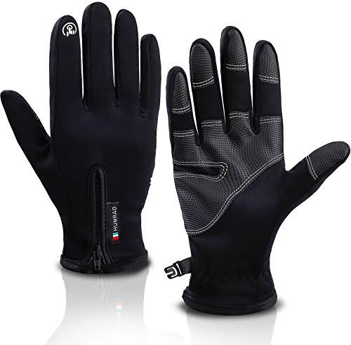 MengH-SHOP Winter Glove Warme Handschuhe Touchscreen Winterhandschuhe rutschfeste Sporthandschuhe Laufhandschuhe Unisex für Radfahren Laufen Fahren Joggen Skifahren, M