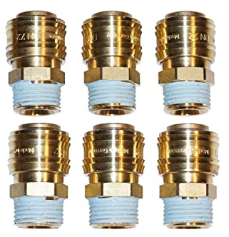 6 x Druckluftkupplung Druckluft Schnellkupplung Kupplungsdose 1/2 NW7