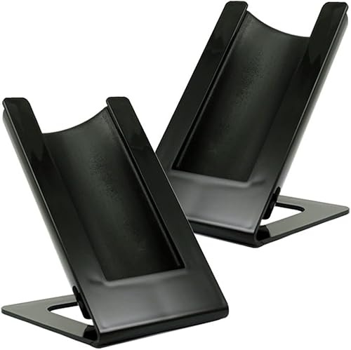 Euposia - Wine Cooler Stand - TWIN PACK No. 2 CONTACT BLACK (Black Cooler Pack) - Thermal Gelette for Standard 75 cl Bottles of Wine or Prosecco/Champagne