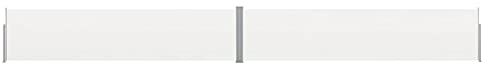 LAPOOH Ausziehbare Seitenmarkise, Sichtschutz Terrasse, Windschutz Balkon, Vertikalmarkise, Balkon Seitensichtschutz, Balkon Sonnenschutz, 170x1200 cm Creme