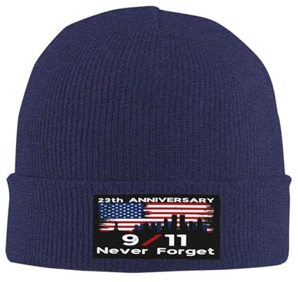 550 Schädel Cap Vergessen Sie Nie Den Usa 911, Den 23. Patriot-Hut Zum 23. Jahrestag Winter Thermomützen Unisex Laufmützen Grobstrick Strickmütze Für Herren Sports Skifahren