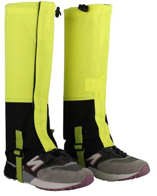 HEARSO Leg Gaiters, Children’s Outdoor Gaiters Snowshoe Gaiters, Suitable for Men and Women Camping, Mountain Climbing, Hiking and Snowshoeing (Color : Green)