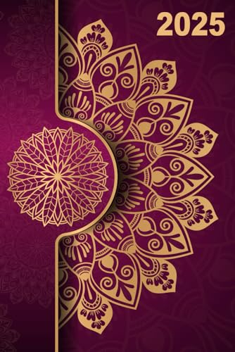 2025: Buchkalender 1 tag 1 seite mit Zeiteinteilung I kalenderbuch 12 monate von Januar bis Dezember