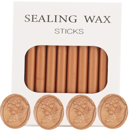 Altgold Wax Seal Sticks, Atopbb 26pcs Klebepistole Wachs Seal Sticks für Wachs Seal Stempel, Mini WachsSeal GunSticks für 0.28'' Klebepistole Hochzeitseinladungen (Helles antikes Kupfer)