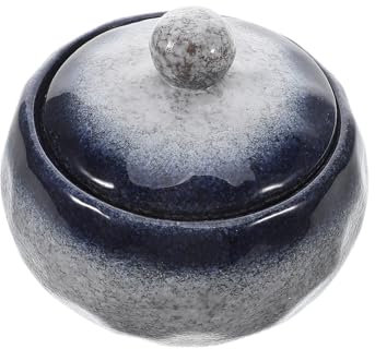 HEMOTON Olla De Cerámica Japonesa Con Tapa Tazón De Sopa Para Cocinar Estofado Para Sopa Ramen o Salsa Fácil De Limpiar y Servir En Cocina o Hogar