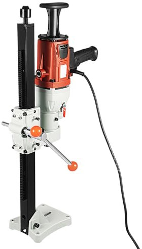 Kernbohrgerät, 2000W Nass Trocken Diamantbohrer, Φ180MM Beton Bohrgerät, 1200RPM Kernbohrmaschine, Multi Winkel Betrieb, Höhe der Halterung ist Verstellbar