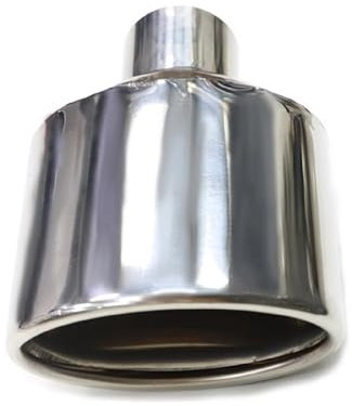 Auspuffblende Für Benz W204 Klasse C Auto Universal Oval Auspuffblende Edelstahl Schalldämpferblende 47mm Einlass Single Out Auspuffrohr Auto Tuning Schalldämpferblende