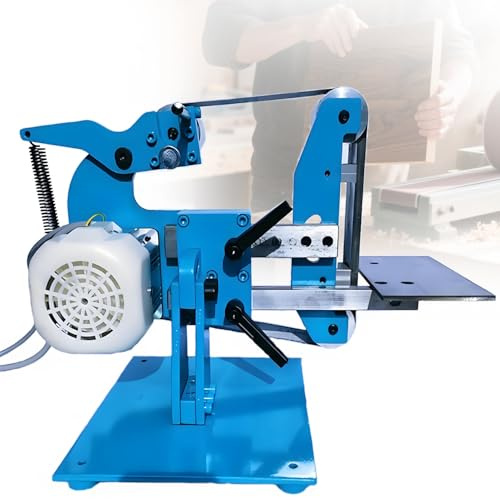 Levigatrice a nastro industriale, mini e piccola, molatura multi-angolo, a basso rumore e ad alta potenza, ideale per progetti fai da te e officine professionali