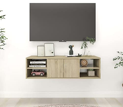 KTHLBRH Scaffale da parete con 6 ripiani, organizer di stoccaggio elegante e pratico per elementi essenziali, superficie stabile per libri e decorazioni,