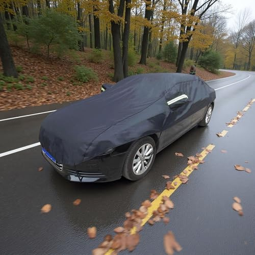 Autoabdeckung Winter für Ope-l Corsa F(2019-2023) Halbgarage für Auto,für EIS und Schnee Schnee für Schnee, EIS, UV, Frost Wischer & Spiegel Schutz