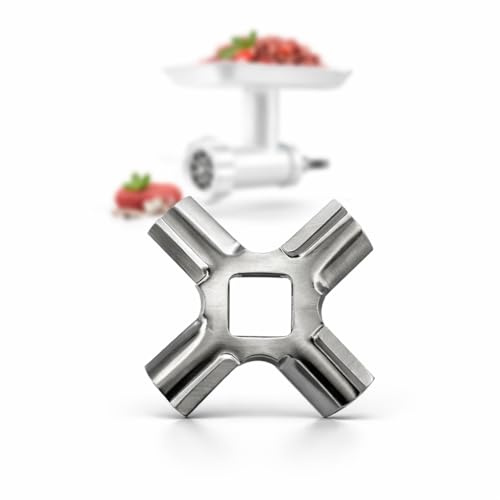 KitchenTech Lame de couteau compatible avec le hachoir à viande KitchenAid 5FGA (ancien modèle) | couteau de rechange pour le vieux hachoir à viande KitchenAid