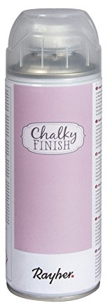 RAYHER Chalky Finish Spray 400ml, Kreidefarbe für eine Fläche von circa 1,5 – 2m², Rosé, 6.5 x 6.5 x 19.5 cm