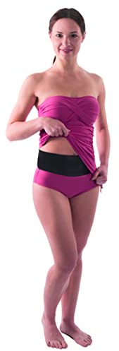 SUPRIMA Stomabandage Neopren schwarz für Damen und Herren (M/L)