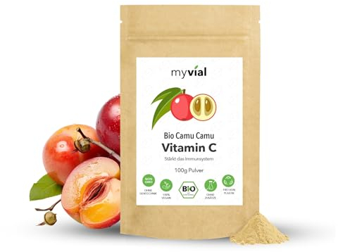 Bio Camu Camu Pulver 100g - Natürliches Vitamin C aus Camu Camu Frucht – Vegan ohne Zusatzstoffe plastikfrei verpackt