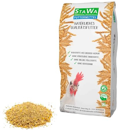 StaWa Legemehl Premium, ohne Gentechnik, Hühnerfutter, mit Leinsamenschrot, Ergänzungsfuttermittel für Legehennen, 10 kg