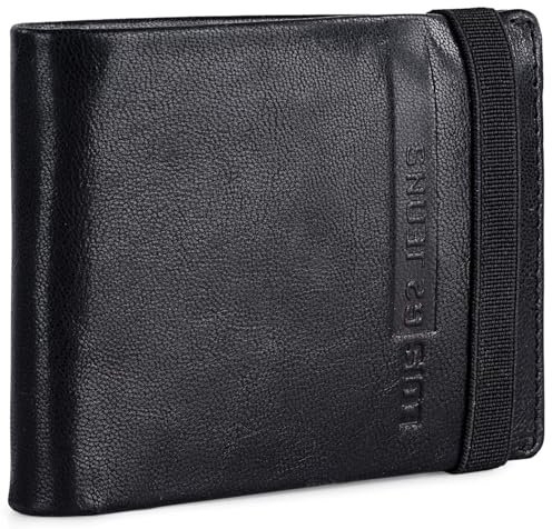 Cartera de Piel para hombre - Cartera hombre Piel con Monedero Interior y T