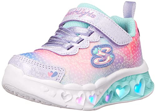 Skechers Mädchen Flutter Heart Lights Simply Love Sneaker, Mehrfarbig, 33.5 EU