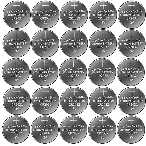KAV Lot de 25 piles CR2032 remplaçables - Anti-fuite - Alcaline supplémentaires - Idéales pour télécommandes, lampe frontale, jouets, porte-clés, LED - Piles au lithium 3V (CR2032, DL2032, ECR2032)