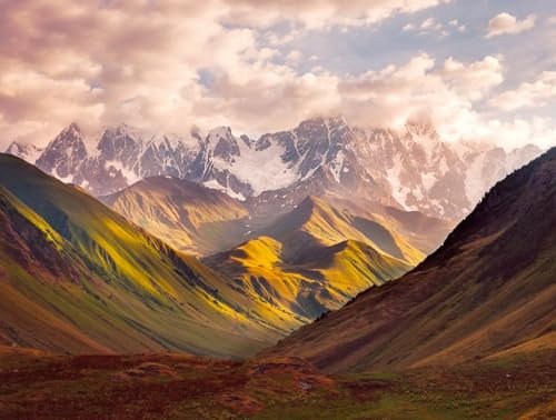 Livingwalls WTD 382571 - Carta da parati in tessuto non tessuto, motivo montagna, 3,71 x 2,80 m, made in Germany