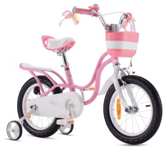 RoyalBaby Little Swan Kinderfahrrad Mädchen Fahrrad Stützräder 12 14 16 18 Zoll ab 3-10 Jahre Rosa Kinder Fahrrad