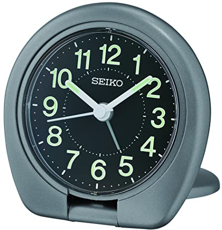 Seiko Clocks Reisewecker analog grau QHT018T