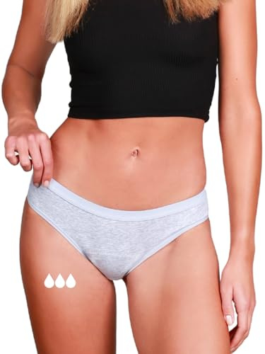 Classic, Periodenunterschwäche Damen, Menstruationsslips, Periodenslips | für leichte Tage, Bio-Baumwolle, PFAS-frei, biozidfrei, vegan, auf über 1.000 Schadstoffe geprüft, Periodenunterwäsche