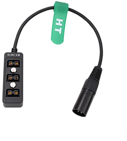 HangTon Block Battery 12V XLR 4 Pin Power Supply Splitter zu D-tap 3-Port Triple Hub Adapter Converter 12
