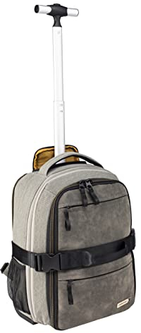 Cabin Max Evos Hybrid Rucksack Trolley 40x30x15 Handgepäck - erweiterbar auf Wizzair Handgepäck 40x30x20 - Tasche 40x30x15 für Easyjet, Eurowings, Vueling, British Airways