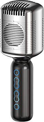 Hagsnec Microfono Bluetooth integrato audio portatile per bambini e adulti per cantare compatibile ios