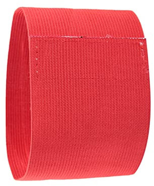 Doact Armbinde, Kapitänsarmband-Etikett, Klettverschluss, Team-Einheits-Etikett, Arm-Armband-Etikett, Selbstklebend Verpackt, Einfarbige Armbinde (orange) (Rot)