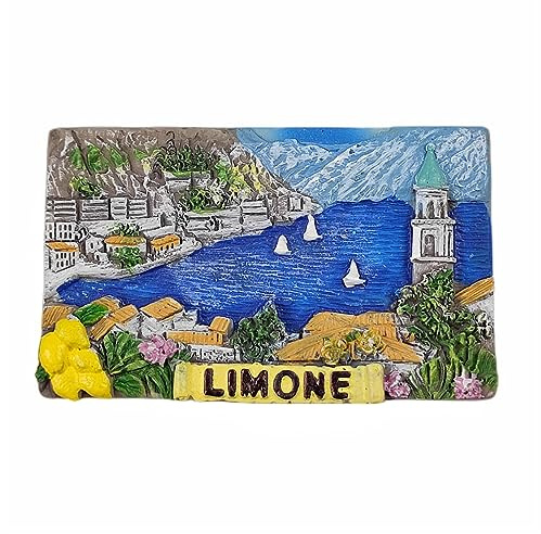 3D-Kühlschrankmagnet, Motiv: Italien Limone, Souvenir, Geschenk, Kunstharz, handgefertigt, Limone, Kühlschrankmagnet, Heim- und Küchendekorationskollektion