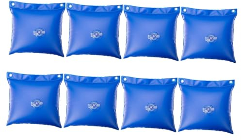 BESPORTBLE 8stücke Teiliges PVC Pool Hangtaschen Winter Pool Abdeckungs-hängetaschen Mit Seil Löchern Zur Einfachen Befestigung Und Aufbewahrung Von Schwimmbadzubehör Langlebiger Winterschutz