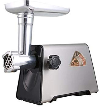 OQHAIR Electric Meat Grinder Sausage Stuffer Kit Machine Stainless Steel Maker Aluminum Tray Cutting Food Blades Heavy Duty Kitchen Commercial Industrial Stuffing Machine Meat Mincer