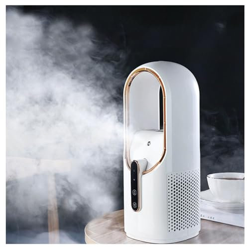 GeRRiT Aire Acondicionado Portatil Silencioso, USB Recargable, con Humidificador Mejor Ventilador Silencioso con 3 Velocidades Ventilador De Pie, para El Hogar Y La Oficina