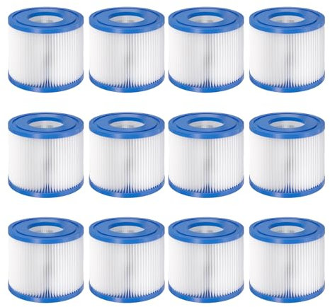 LBLVBNEWD Paquete de 12 filtros de Repuesto Tipo Vi para SPA y Jacuzzi