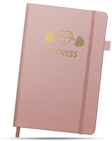 BIROYAL Trainingstagebuch Deutsch für Frauen mit 186 Workout für dein Krafttraining - Pink Undatierte Trainingsbuch - A5 Fitness Journal for Women - Abnehmtagebuch - Workout Planer für Gewichtsverlust