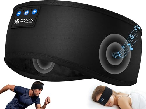 LOVE EYE Bluetooth Schlafmaske mit Kopfhörern, 100% Verdunkelung | Hochwertiger Klang · Waschbar · Schweißableitendes Material · 16 Std. Akkulaufzeit · Weich & Atmungsaktiv