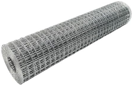 VXHCS 304 Drahtgitter Metallgitter, Volierendraht 15mm/1mm Flexible Kabel-Balustraden-Masche, Gartennetz, Geflügelkäfignetz (1x12m)