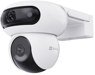 EZVIZ Utomhus övervakningskamera, IP, WLAN, 2K+/2K+, dubbellins med mörkerseende i färg och dubbelriktat ljud H90 2K
